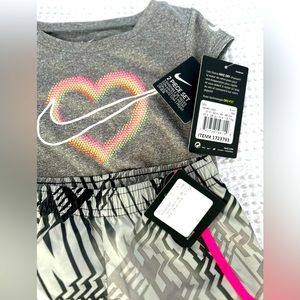 Baby toddler gray pink dri-fit Nike set | dri-fit Nike set | authentic Nike kids